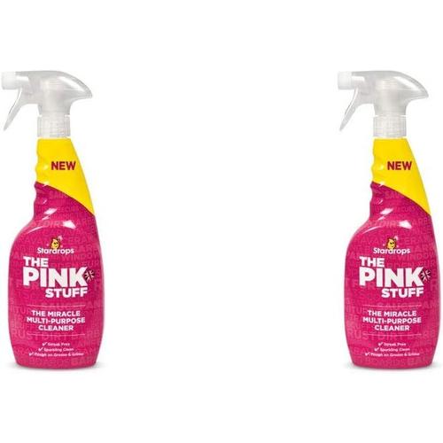 Stardrops The Pink Stuff The Miracle Nettoyant multi-usages sans traces 750 ml (2 x 750 ml)