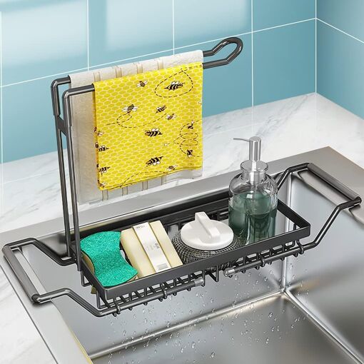 Rangement Evier Cuisine,Evier Organisateur,égouttoir pour évier Aci...