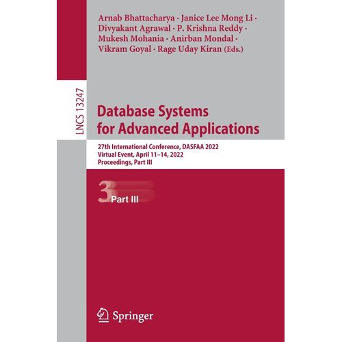 Database Systems For Advanced Applications