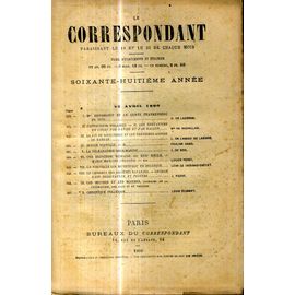 Le Correspondant N° 805 25 Javril 1896 Sommaire En Couverture