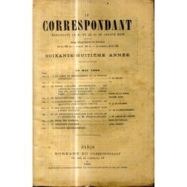 Le Correspondant N° 807 10 Mai 1896 Sommaire En Couverture