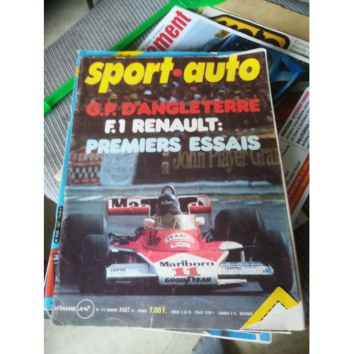 Sport Auto 175 De 1976 Alpine Renault A500,France F1,Alfetta 2000 Gtv,Gt 1.6,Golf Gti,Maroc,Production