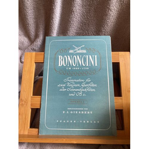 Bononcini Triosonaten 2 Violons Ou Flute A Bec Basse Continue Partition Pfauen Verlag