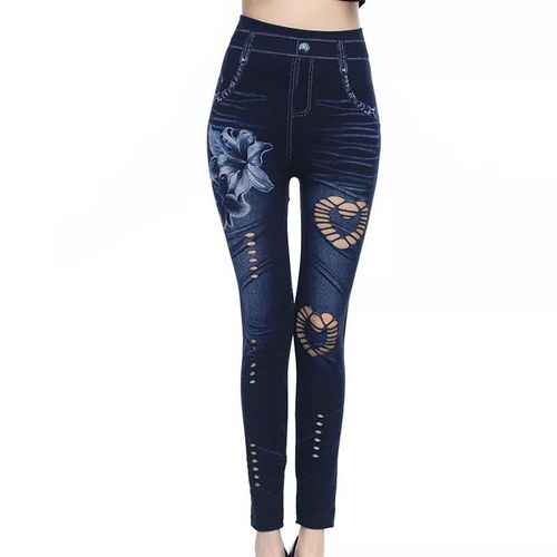 Jean Skinny Sexy Pour Femme,Jegging Taille Haute,Imprimé 600,Longueur Cheville,Legging Slim,Fitness,Grande Taille