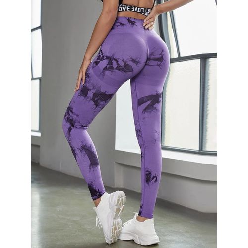 Leggings De Sport Élastiques Sans Couture Pour Femmes,Collants De Yoga,Taille Haute,Contrôle Du Ventre,Push-Up,En Spandex