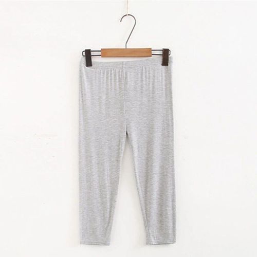 Leggings Amples Pour Femmes,Pantalons Courts Respirants Et Décontractés,Taille Élastique,Couleur Unie,Crayon,Été