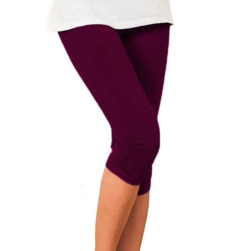 Fjjg-Leggings De Sport Élastiques Taille Haute Pour Femmes,Pantalon Slim Tendance,À Séchage Rapide,3/4