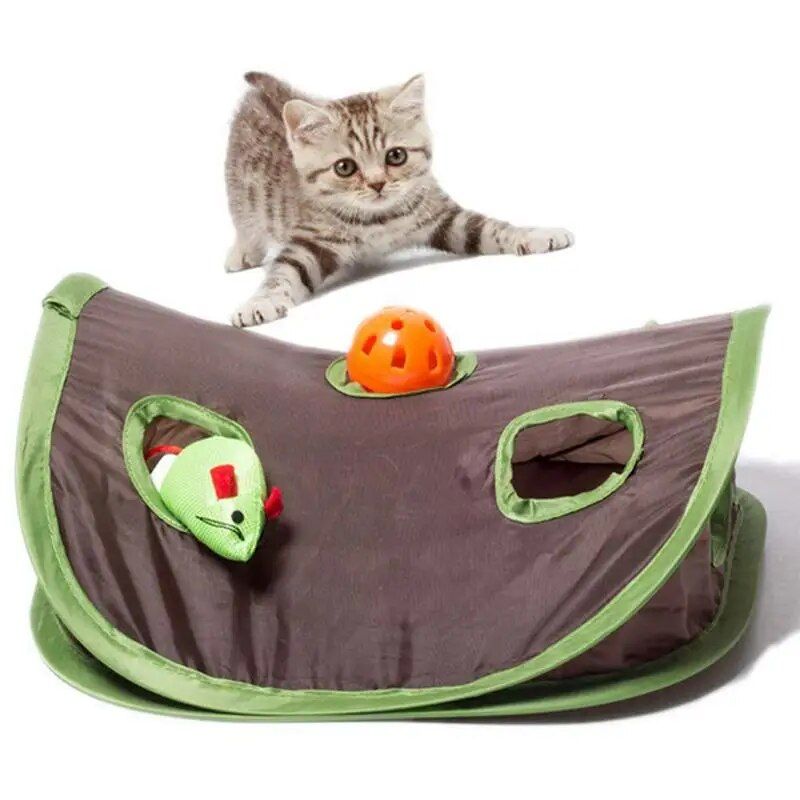 Tunnel Interactif  9 Trous Pour Chat,Jeu De Cache,Souris,Su... - 4