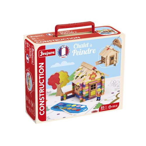 Jeu De Construction Chalet A Peindre - 85 Pieces