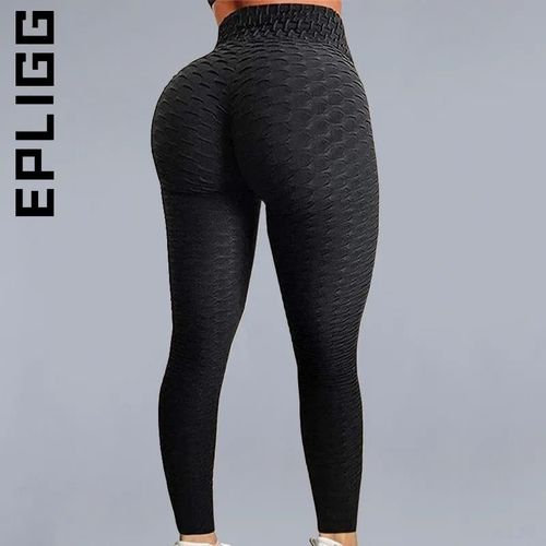 Epligg-Legging Sexy Taille Haute Pour Femme,Pantalon D'entraînement,Push-Up,Anti-Cellulite,Fitness,Course,Noir