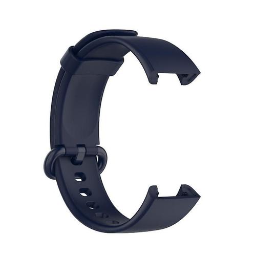 Pour Xiaomi Mi Watch Lite Strap Replacement Sport Silicone Bracelet Pour Xiaomi Redmi - Bleu Encre