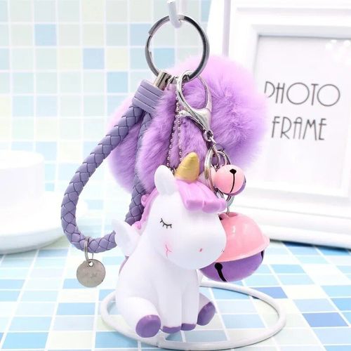 Porte-Clés Boule De Cheveux Rose Nairobi Orn Pour Femme,Pendentif De Sac Pour Femme,Boule En Peluche,Cheveux De Lapin Artificiels Moelleux,Porte-Clés Pour Fille #M