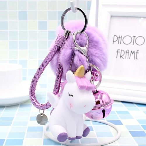 Porte-Clés Boule De Cheveux Rose Nairobi Orn Pour Femme,Pendentif De Sac Pour Femme,Boule En Peluche,Cheveux De Lapin Artificiels Moelleux,Porte-Clés Pour Fille #N