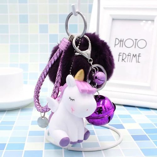 Porte-Clés Boule De Cheveux Rose Nairobi Orn Pour Femme,Pendentif De Sac Pour Femme,Boule En Peluche,Cheveux De Lapin Artificiels Moelleux,Porte-Clés Pour Fille #O