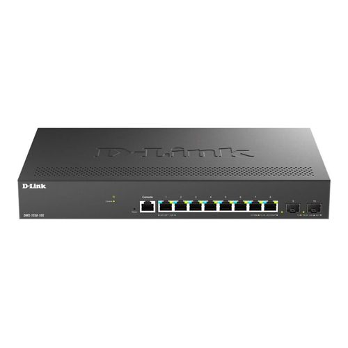D-Link DMS 1250-10S - Commutateur - C2+ - intelligent - 8 x 2.5GBase-T + 2 x 10 Gigabit SFP+ - de bureau