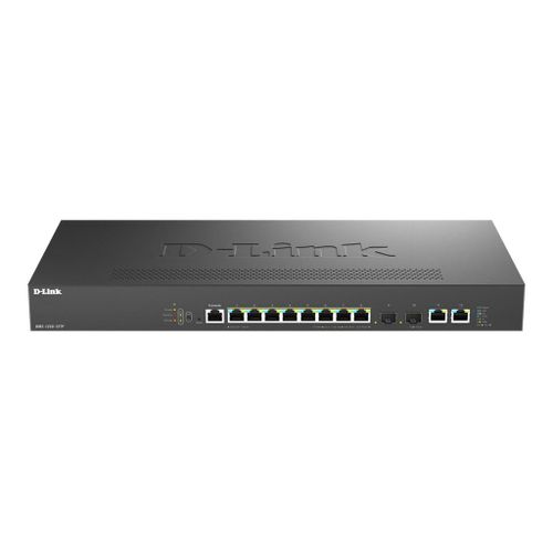 D-Link DMS 1250-12TP - Commutateur - C2+ - intelligent - 8 x 10/100/1000/2.5G (PoE+) + 2 x 10 Gigabit Ethernet + 2 x 10 Gigabit SFP+ - de bureau - PoE+ (240 W)