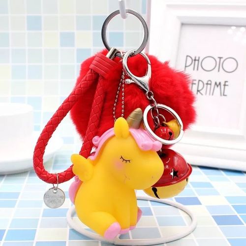 Porte-Clés Boule De Cheveux Rose Nairobi Orn Pour Femme,Pendentif De Sac Pour Femme,Boule En Peluche,Cheveux De Lapin Artificiels Moelleux,Porte-Clés Pour Fille #C2