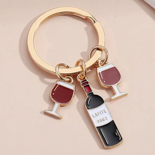 Porte-Clés De Bière En Émail Pour Hommes Et Femmes,Porte-Clés,Tasse De Bière,Clé De Vin Rouge,Cadeau Souvenir Jobar,Accessoire De Sac À Main,Bijoux De Voiture - Type E3939