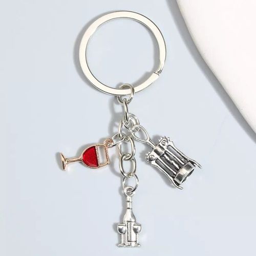Porte-Clés De Bière En Émail Pour Hommes Et Femmes,Porte-Clés,Tasse De Bière,Clé De Vin Rouge,Cadeau Souvenir Jobar,Accessoire De Sac À Main,Bijoux De Voiture - Type E4748