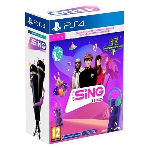 Let's Sing 2025 + 2 Microphones Ps4