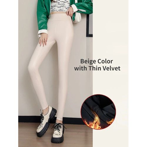 Leggings Push-Up En Similicuir Pu Pour Femme,Collants Slim,Pantalon Crayon,Taille Haute,Chaud,Sport,Femme,Hiver