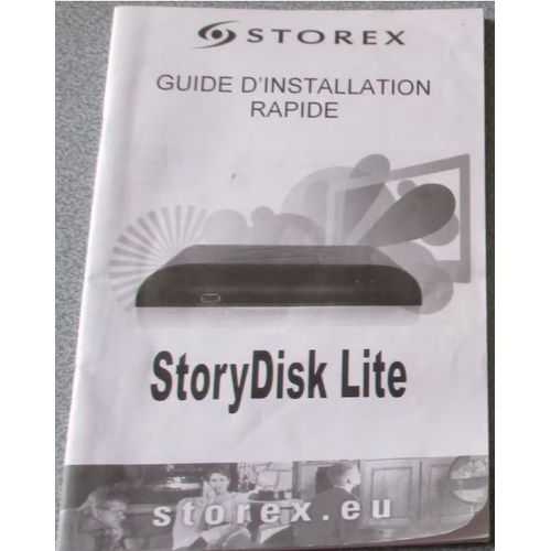 Livret guide d'installation rapide Storex pour Storydisk Lite-en 3 langues (français, anglais, espagnol)-édition 2009