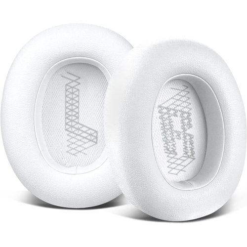 Coussinets d'oreille pour Casque JBL E65 (E65BTNC) Live 650 (650NC 650BTNC) Live 660 (660NC 660BTNC) Duet NC - Blanc