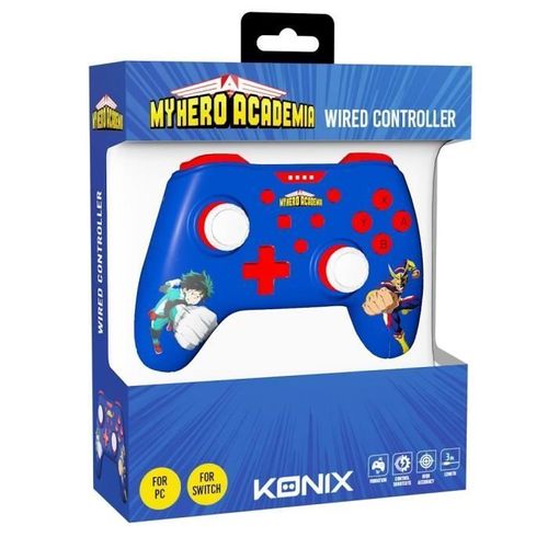 Manette De Jeu - Konix - My Hero Academia - Bleu - Switch