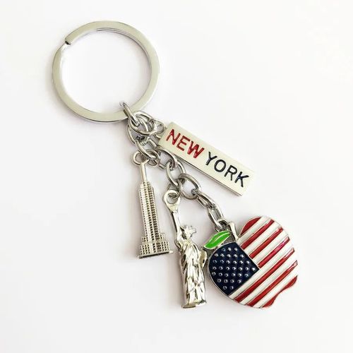 Porte-Clés Statue Of Pages,Souvenirs De Voyage Jeunesse,Compromis,State Importer,J'aime New York