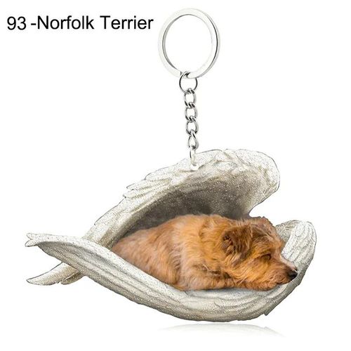 Pendentif Ange Endormi Pour Chien Et Chat,Porte-Clés Pour Animaux De Compagnie,Porte-Clés Pour Animaux De Compagnie,Clé De Sac,Cadeau De Bijoux Pour Femmes Et Filles,68 - Type 93-Norfolk Terrier