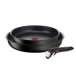Tefal Ingenio Set De 2 Poêles + Poignée, Antiadhésif, Induction L3979002