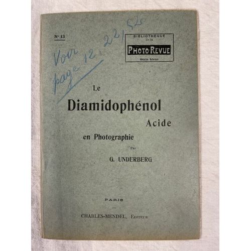 Le Diamidophénol Acide En Photographie