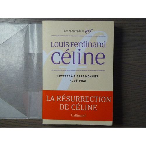 Lettres À Pierre Monnier 1948-1952.