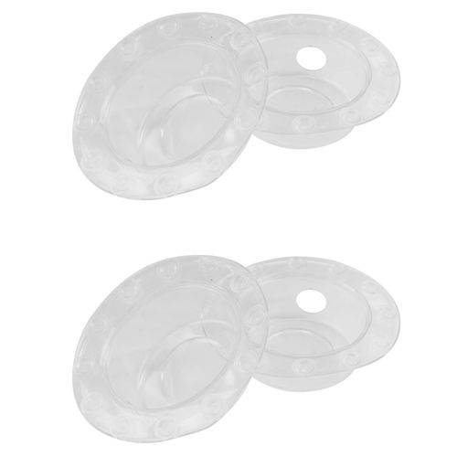 Paquet de 4 Baignoire Trop-Plein Couvercle Drain Ventouse Joint Bouchon pour Bain Plus Profond Drains Salle