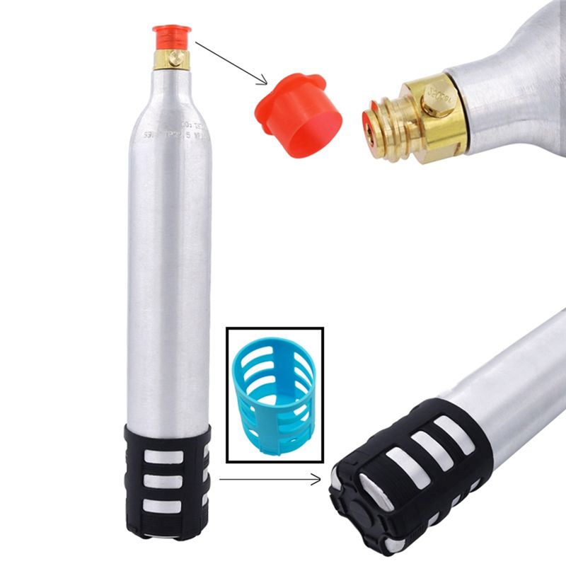 2 PiCes 0.6L Soda Maker Rechargeable Spare RUtilisable CO2... - 3