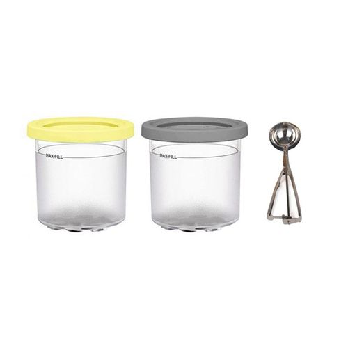 Lot de 2 pour XSKPLID2CD, Compatible avec les SorbetièRes à CrèMe GlacéE des SéRies NC299AMZ et NC300S1 Pinte