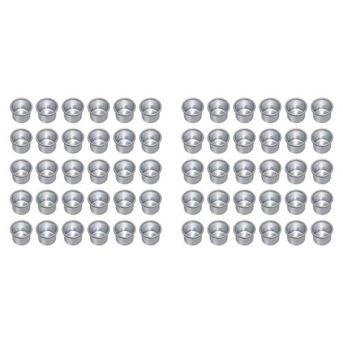 Bougies pour Coniques, Bougeoirs, Chauffe-Plat, de Table à Insérer, Bougeoirs 60Pcs Argent