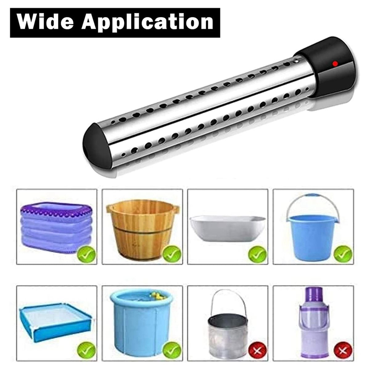 2X Rchauffeur D'Immersion 2500W, Minuterie Automatique de C... - 5