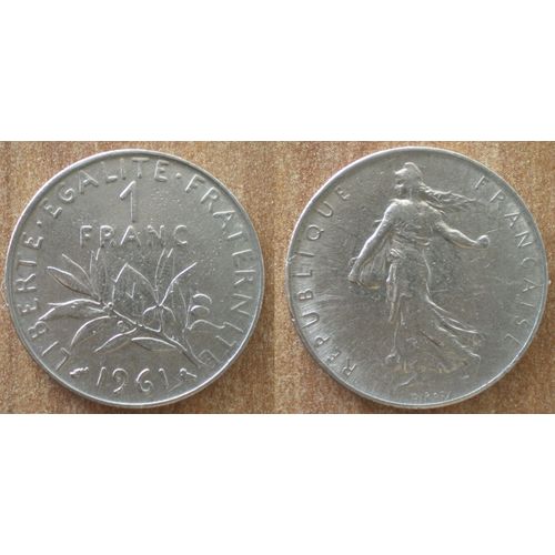 France 1 Franc 1961 Semeuse Piece Francs