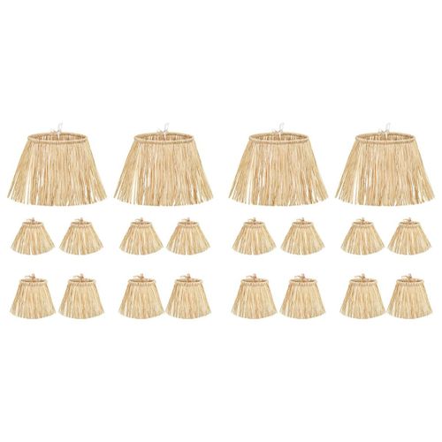 20 Pièces Kit de Paille D'ÉPouvantail Matériel Raphia Accessoires Costume Décoration Cou Bras Et Attaches Cheville