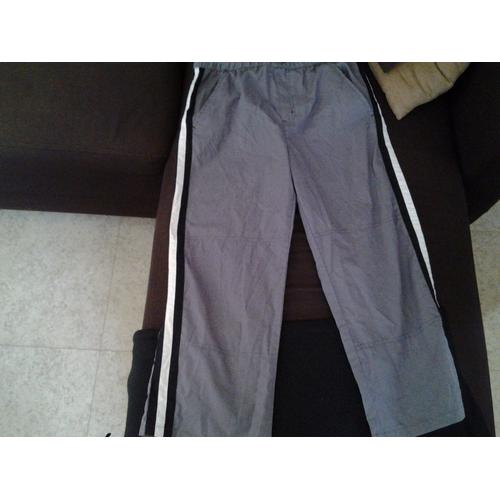 Pantalon Gris Foncé/Noir/Blanc - 14 Ans - Overgame - 100 % Coton