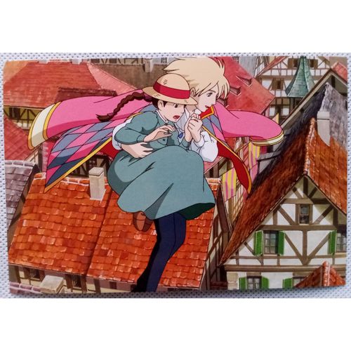 Le Château Ambulant / Howl's Moving Castle / Hauru No Ugoku Shiro - Carte Postale 14,2 X 9,6 Cm (Miyazaki, Studio Ghibli)