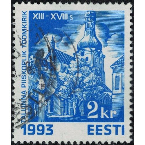 Estonie 1993 Oblitéré Used Cathédrale Épiscopale De Tallinn Tallinna Piiskoplik Toomkirik Su