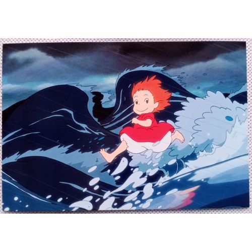 Ponyo Sur La Falaise / Gake No Eu No Ponyo - Carte Postale 14,2 X 9,6 Cm (Miyazaki, Studio Ghibli)