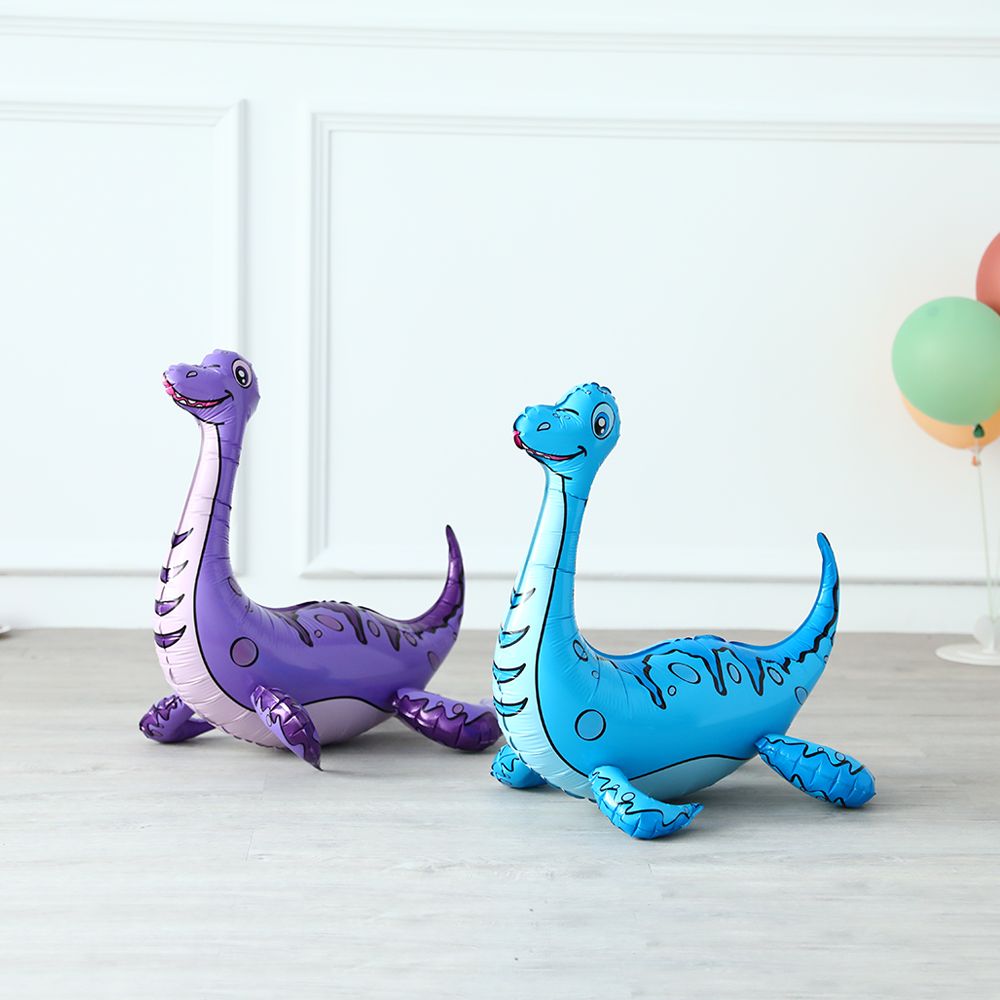 Comme Image - Grands Ballons En Forme De Dinosaure En Feuill... - 5