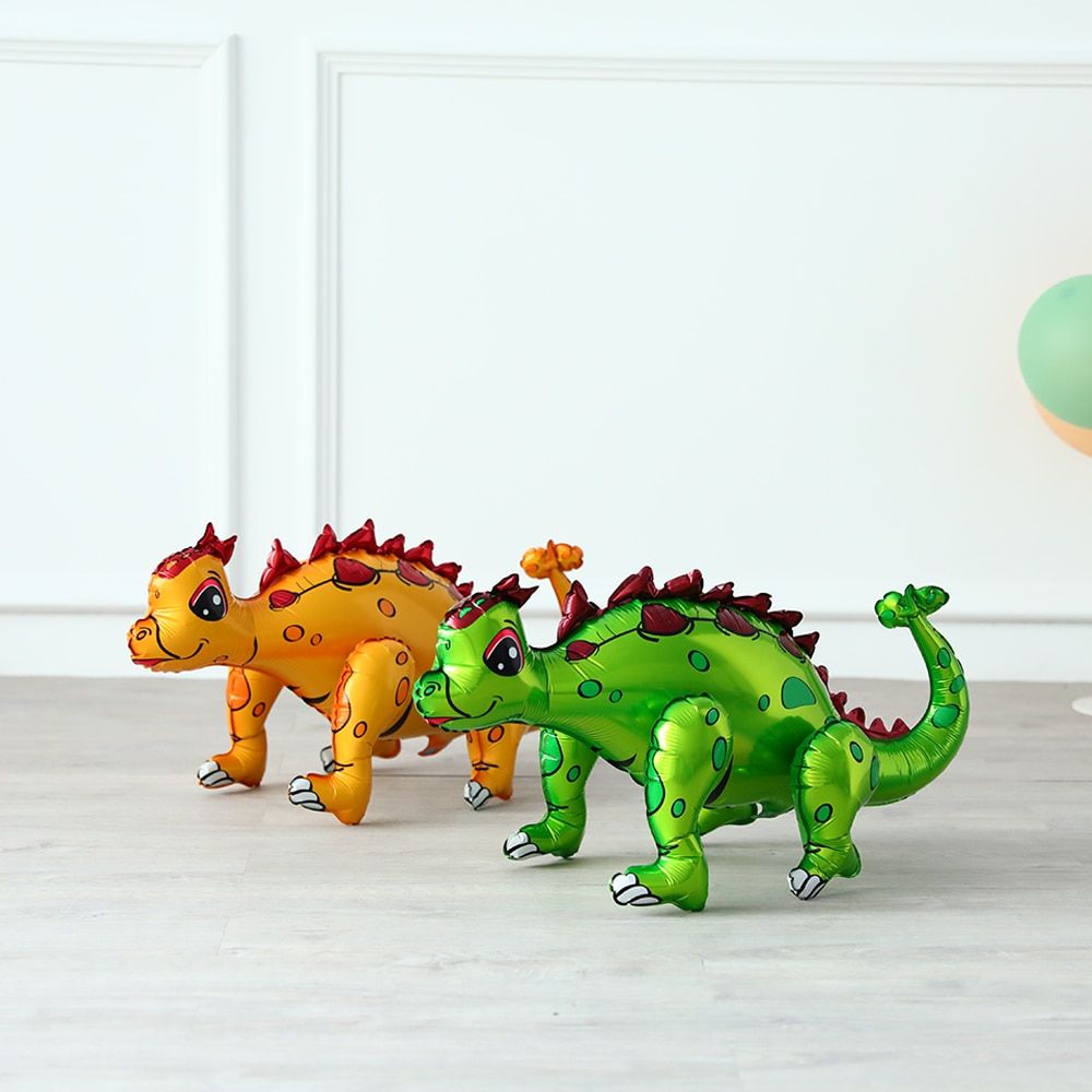 Comme Image - Grands Ballons En Forme De Dinosaure En Feuill... - 7