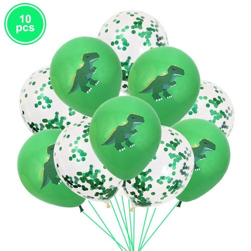 comme image 1 - Ballons avec confettis en Latex de dinosaure, 10 pièces, pour fête d'anniversaire Dino, décoration de fête Safari dans la Jungle