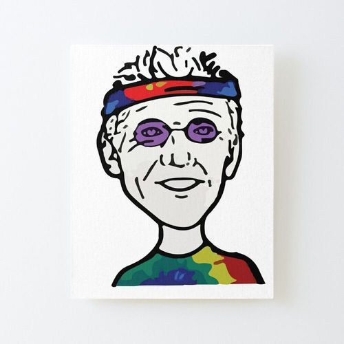 Canevas imprimer RIP Walton chemise pour Bill Walton Fan basket-ball Fan chemise multicolore Bill Walton Meme chemise Sans cadre 40x50cm DIY installer