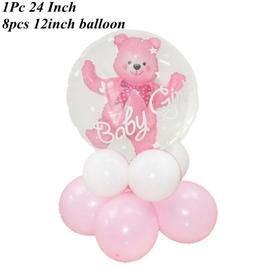 Acheter Ballons en aluminium avec chiffres, décoration de fête  d'anniversaire, princesse pour bébé fille de 1 2 3 4 5 6 7 8 9 ans, boule  en Latex pour 1er anniversaire