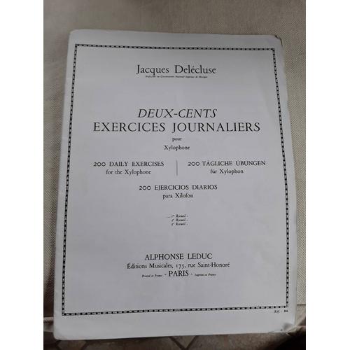 Deux Cents Exercices Journaliers Delécluse Vol 1